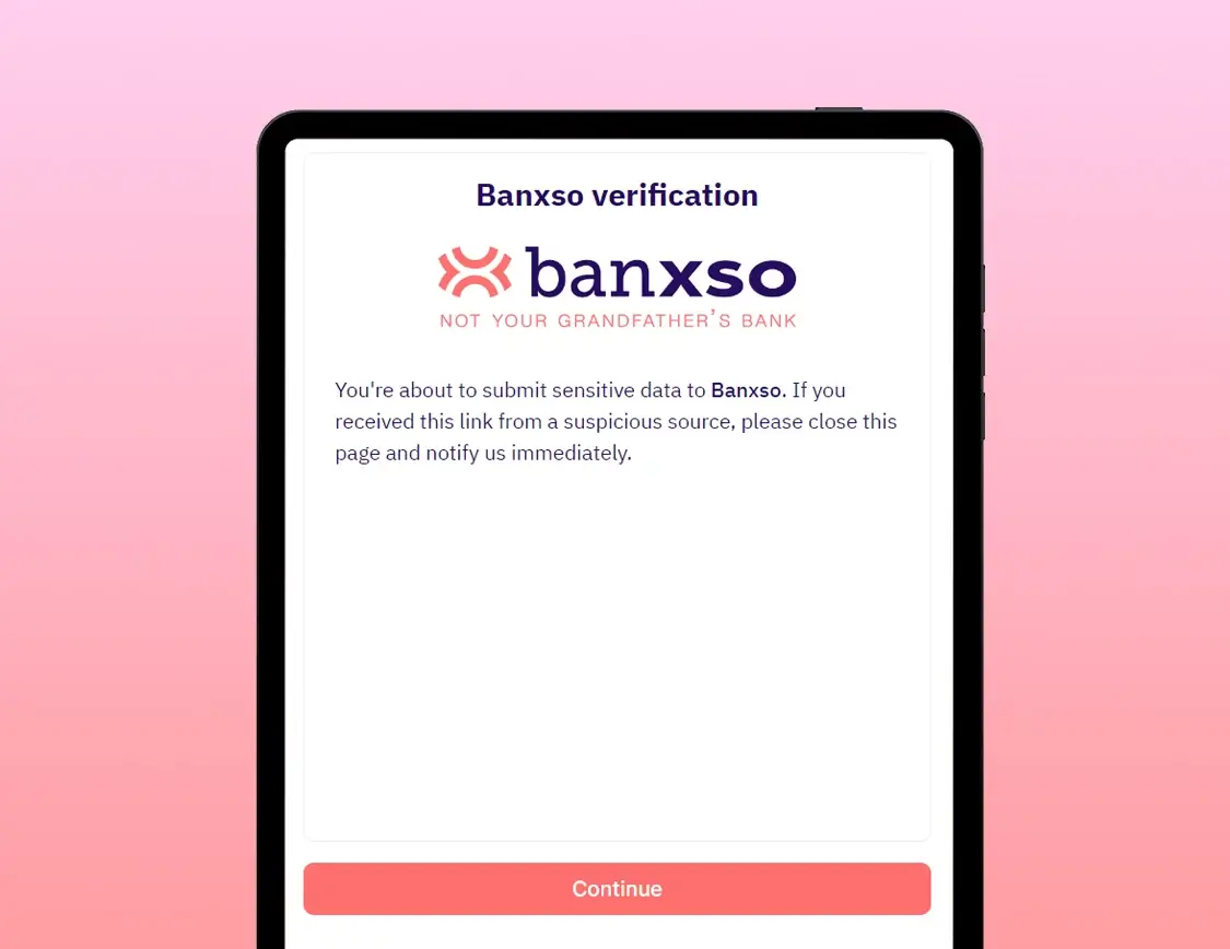 banxso-user-account-application-verification-center