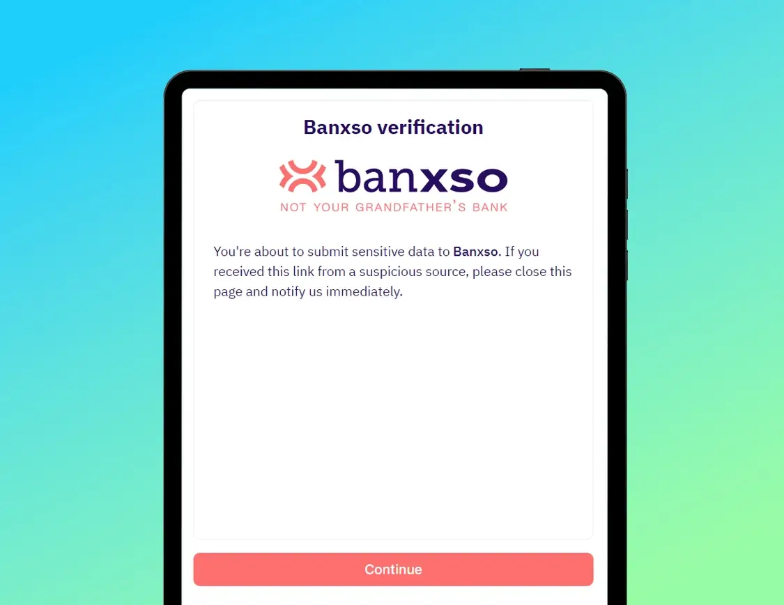banxso-user-account-application-verification-center